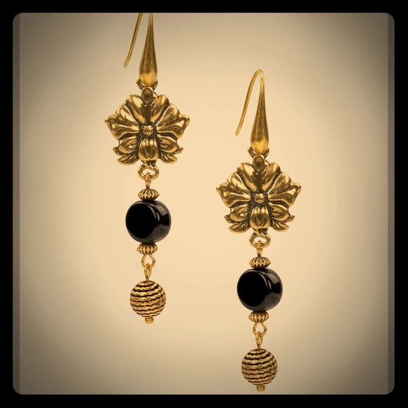 ✨Patricia Nash Flower & Vine Dangle Earrings - Picture 2 of 2